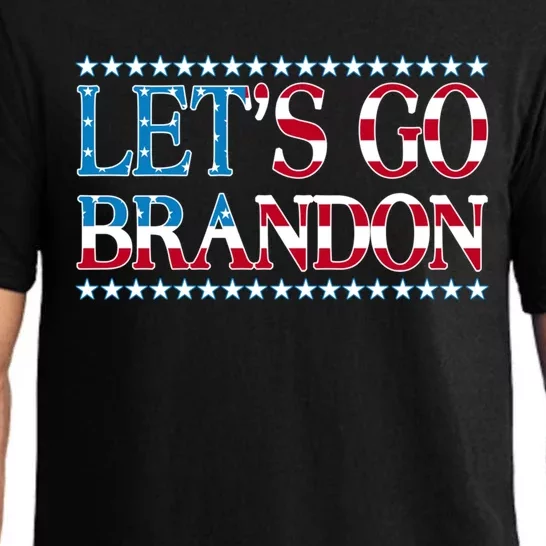 Lets Go Brandon Meaningful Gift American Flag Funny LetS Go Brandon Gift Pajama Set