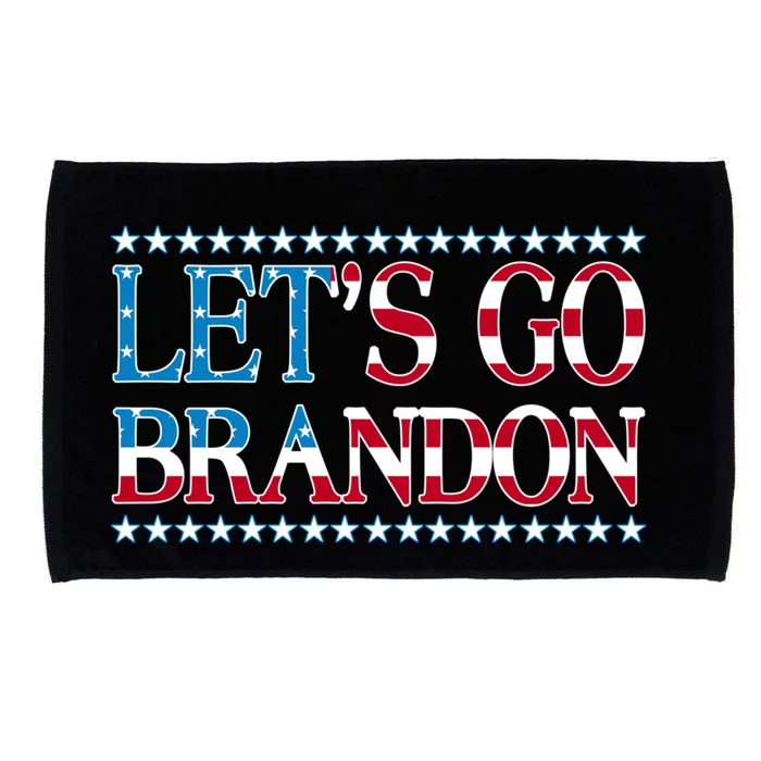 Lets Go Brandon Meaningful Gift American Flag Funny LetS Go Brandon Gift Microfiber Hand Towel