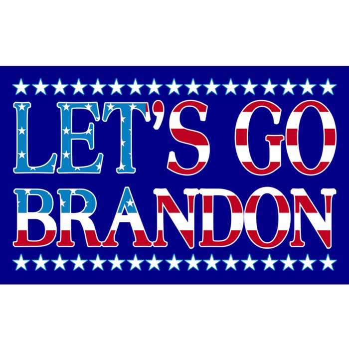 Lets Go Brandon Meaningful Gift American Flag Funny LetS Go Brandon Gift Bumper Sticker