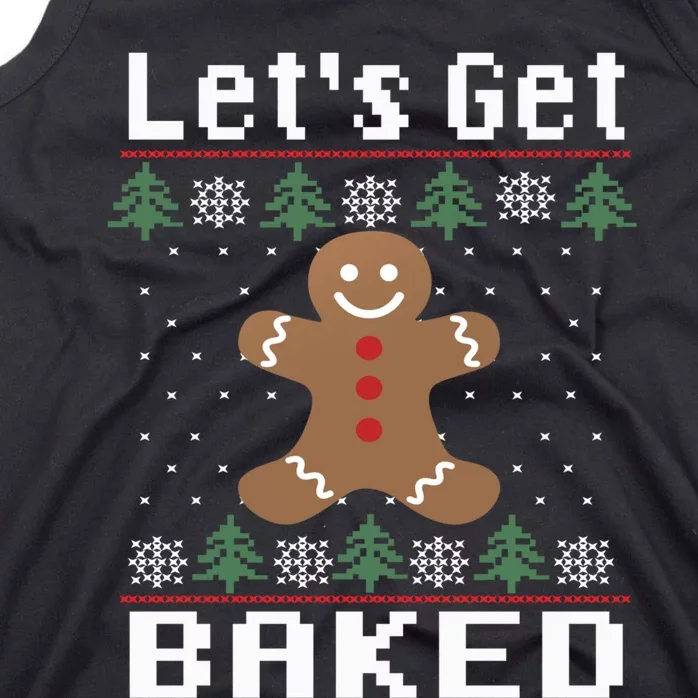 Lets Get Baked Funny Jumper Ugly Christmas Sweater Tank Top