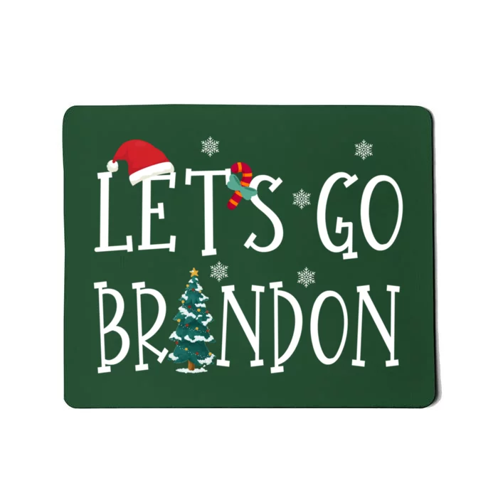 Let's Go Braden Brandon Conservative Anti Liberal Santa Hat Mousepad