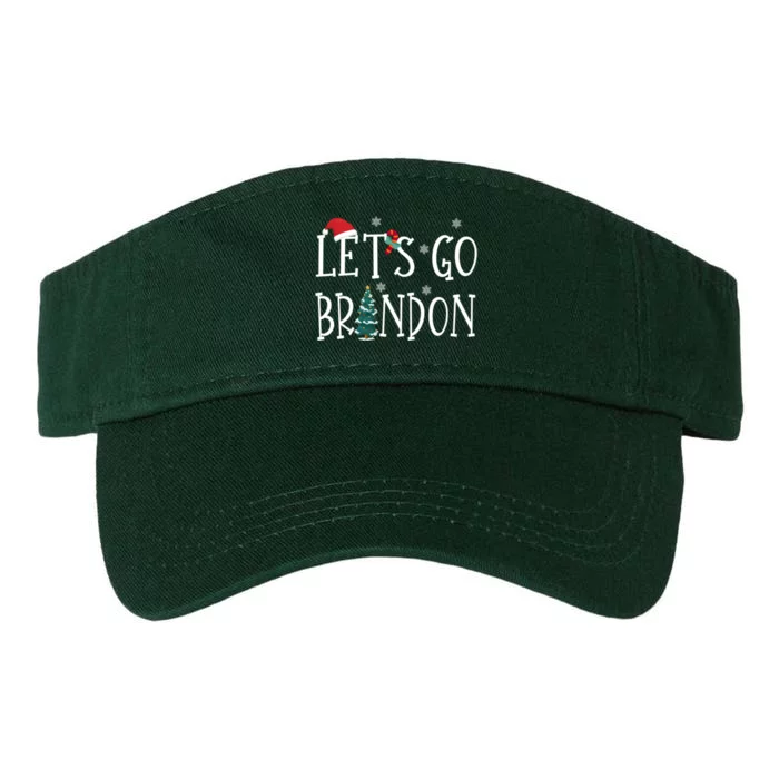 Let's Go Braden Brandon Conservative Anti Liberal Santa Hat Valucap Bio-Washed Visor