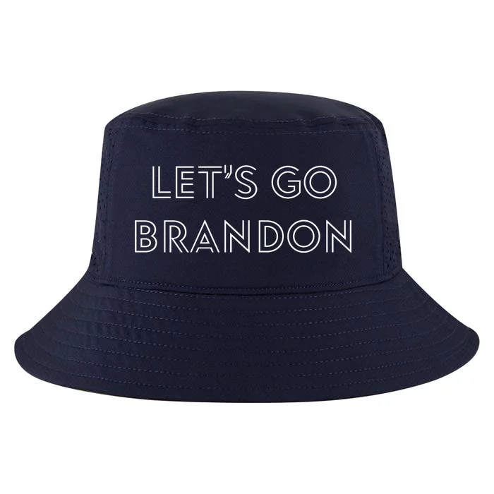 Lets Go Brandon Retro Font Cool Comfort Performance Bucket Hat