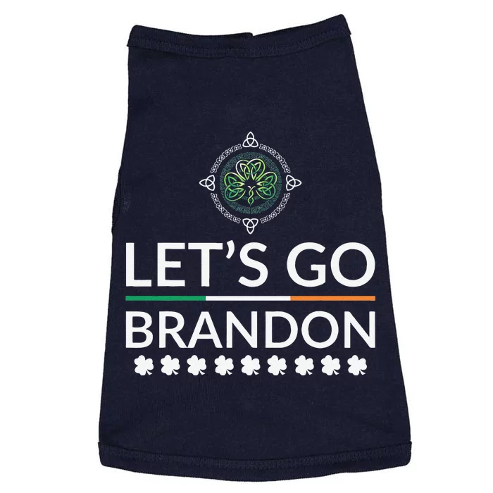 Lets Go Brandon St Patricks Day Irish Doggie Tank