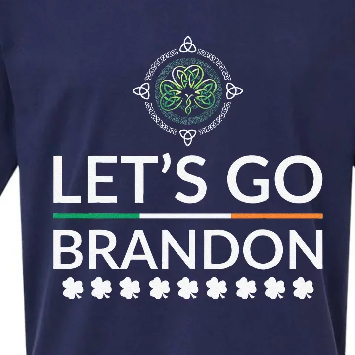 Lets Go Brandon St Patricks Day Irish Sueded Cloud Jersey T-Shirt