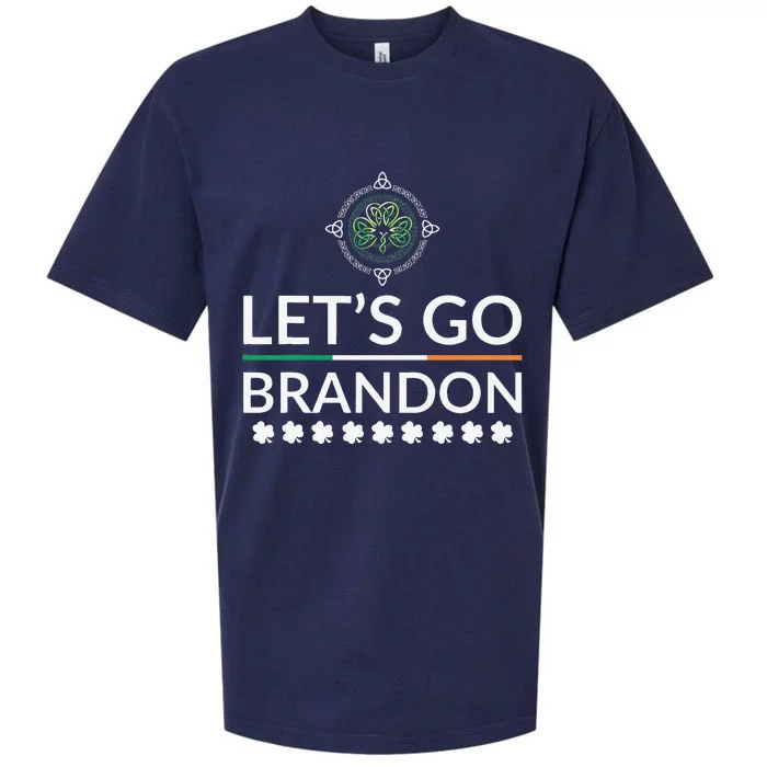 Lets Go Brandon St Patricks Day Irish Sueded Cloud Jersey T-Shirt