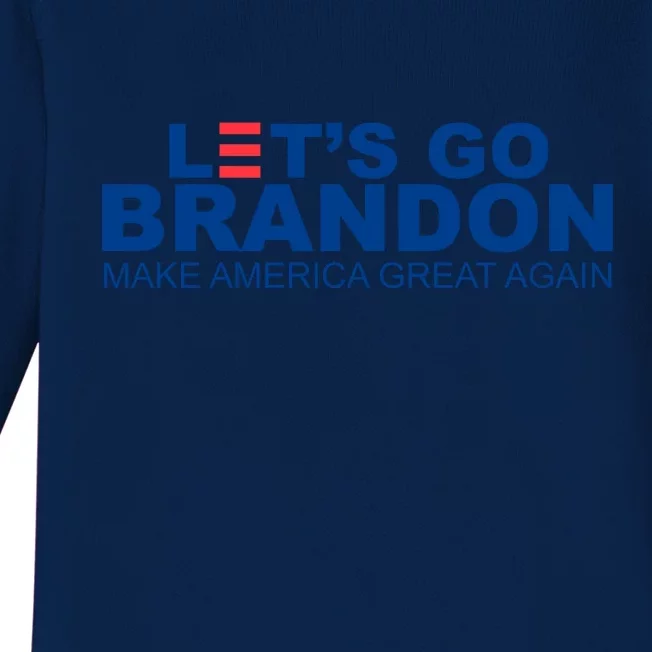 Let's Go Brandon Make America Great Again Baby Long Sleeve Bodysuit