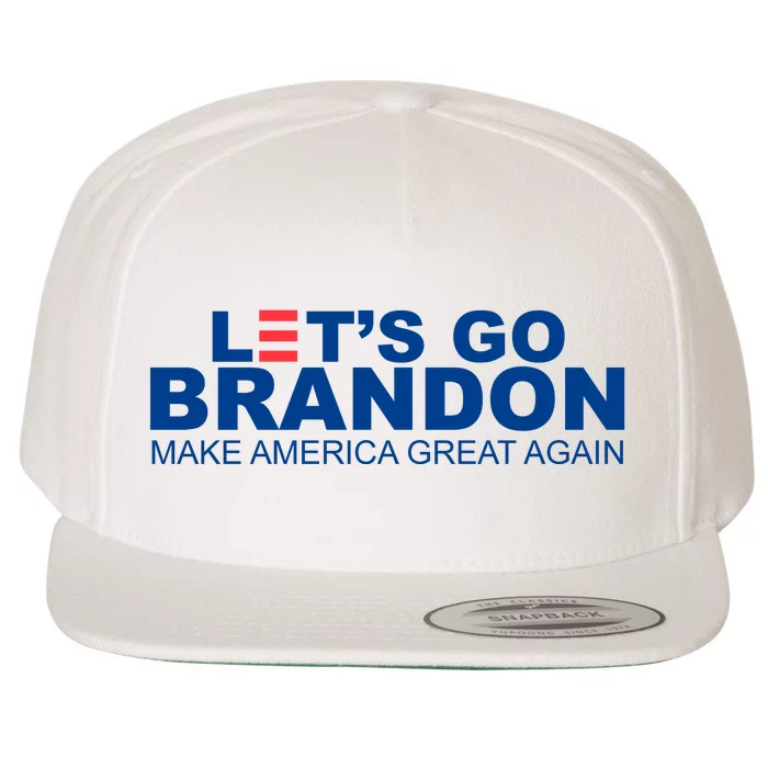 Let's Go Brandon Make America Great Again Wool Snapback Cap