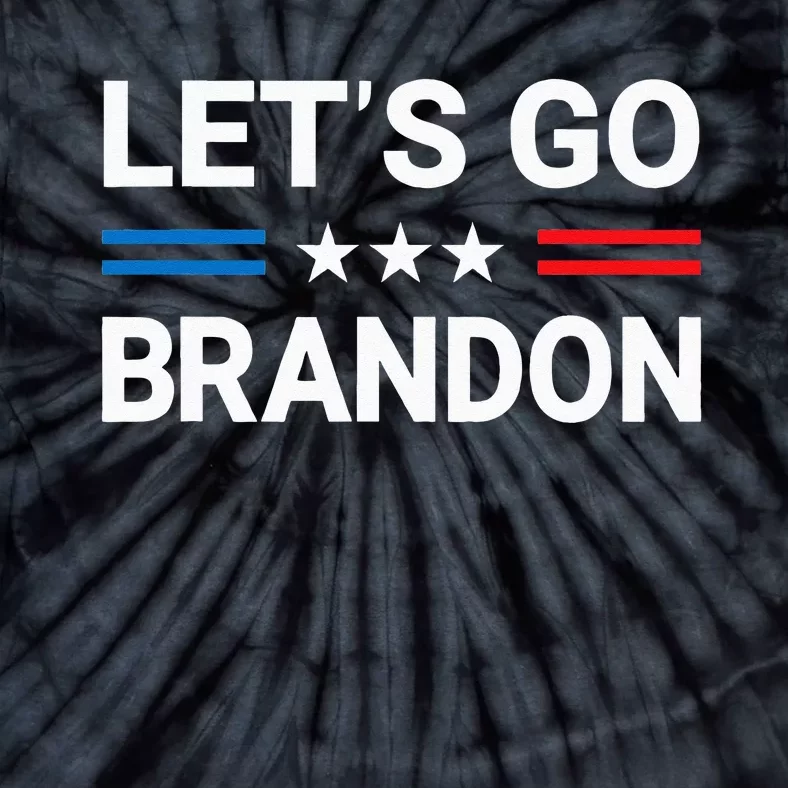 Lets Go Brandon Conservative US Flag Gift Tie-Dye T-Shirt