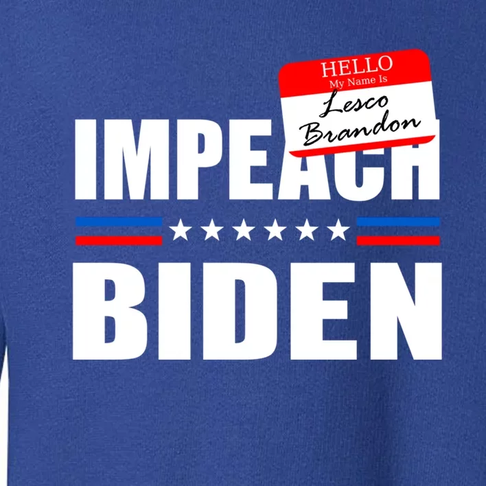 LetS Go Brandon Anti Joe Biden Chant Usa Impeach Joe Biden Great Gift Toddler Sweatshirt