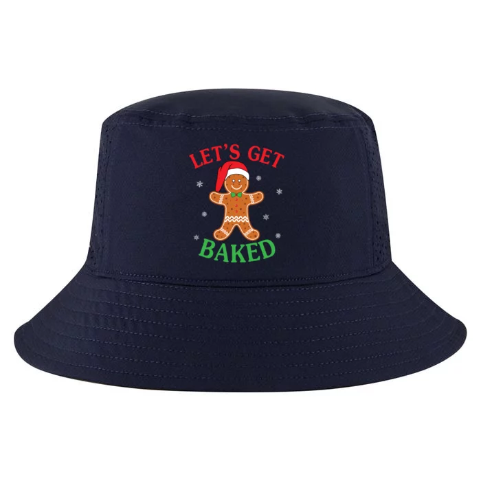 Let's Get Baked Gingerbread Christmas Cookie Baking Team Gift Cool Comfort Performance Bucket Hat