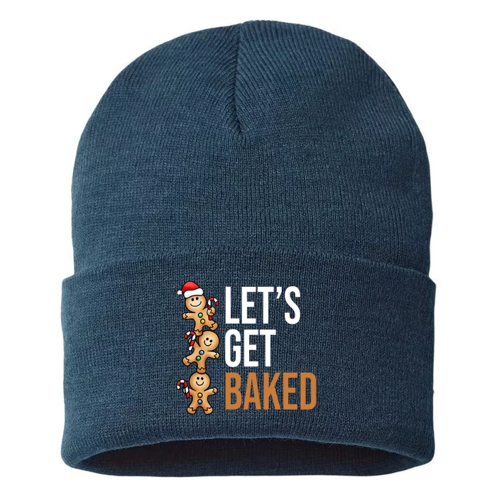 Let's Get Baked Gingerbread Cookies Sustainable Knit Beanie