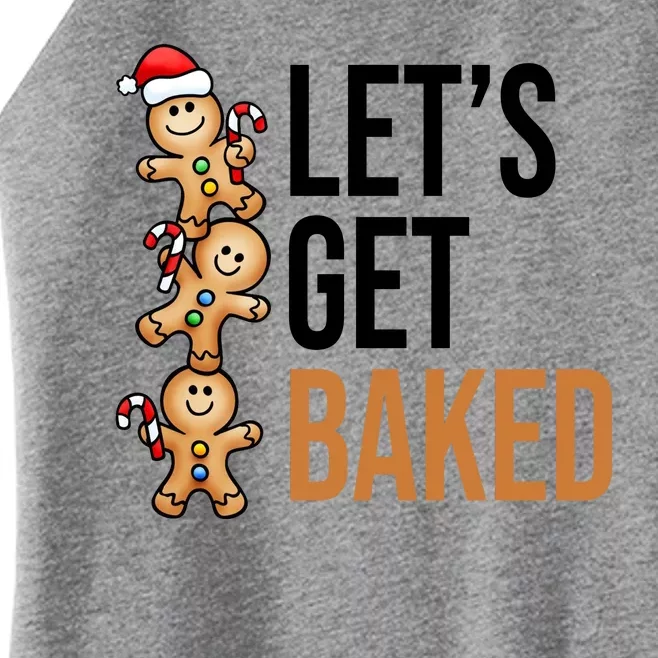 Let's Get Baked Gingerbread Cookies Women’s Perfect Tri Rocker Tank