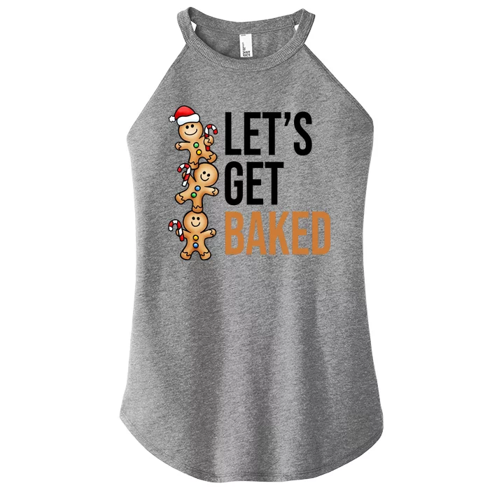 Let's Get Baked Gingerbread Cookies Women’s Perfect Tri Rocker Tank