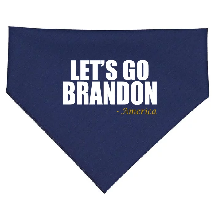 Let's Go Brandon, America USA-Made Doggie Bandana