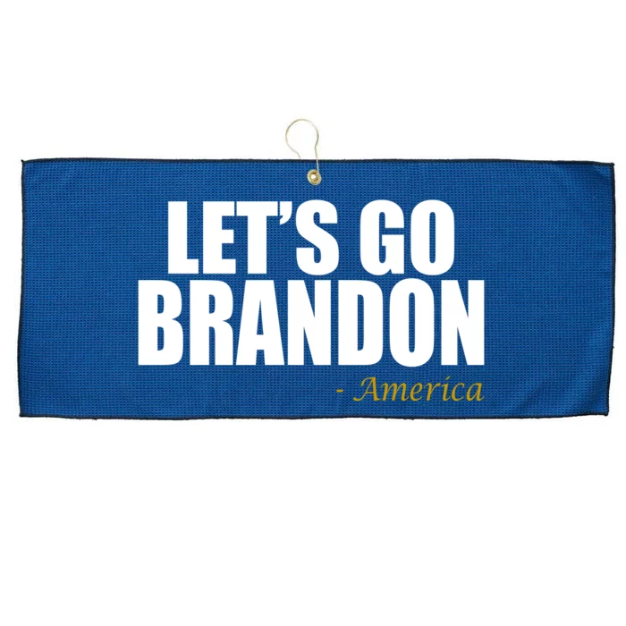 Let's Go Brandon, America Large Microfiber Waffle Golf Towel