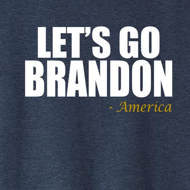 Let's Go Brandon, America Women's Crop Top Tee