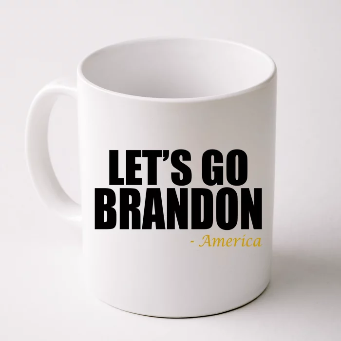 Let's Go Brandon, America Front & Back Coffee Mug