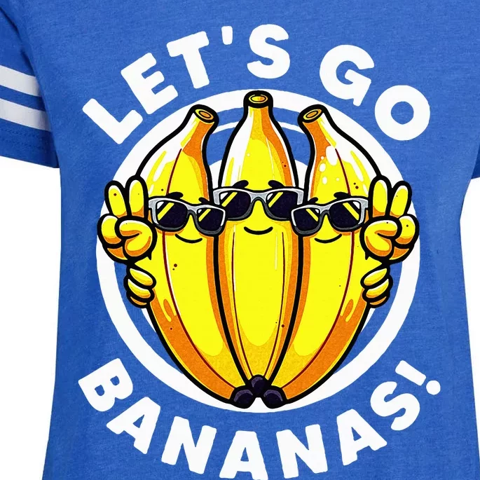 Lets Go Bananas Cute Yellow Banana Lover Enza Ladies Jersey Football T-Shirt