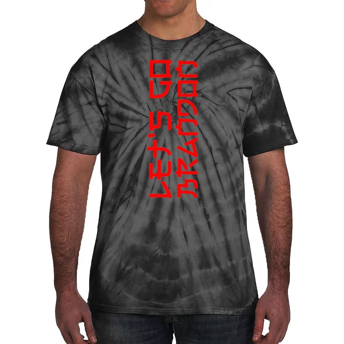 Lets Go Brandon It Isnt Japanese Conservative Us Flag Tie-Dye T-Shirt