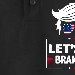 Let's Go Brandon USA Hipster Republican FJB Anti Biden Chant Dry Zone Grid Performance Polo