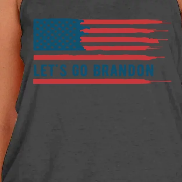 Let's Go Brandon Lets Go Brandon, Lets Go Brandon Let's Go Brandon Women's Knotted Racerback Tank