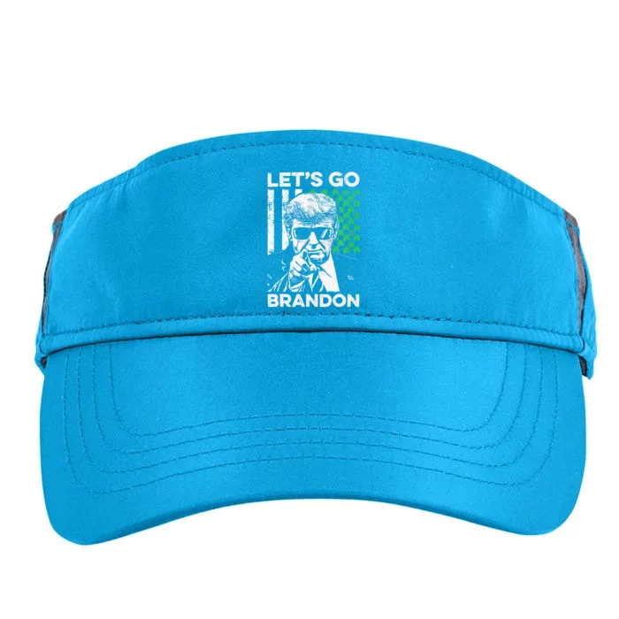 Lets Go Brandon Trump And America Flag St Patricks Day Gift Adult Drive Performance Visor