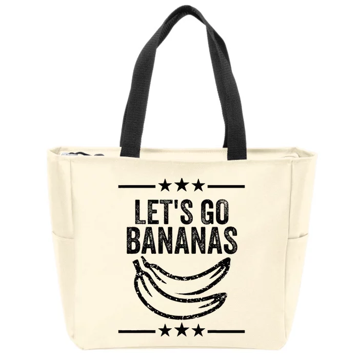 Lets Go Bananas Zip Tote Bag