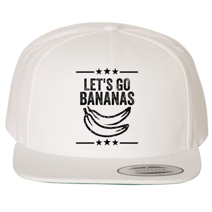 Lets Go Bananas Wool Snapback Cap