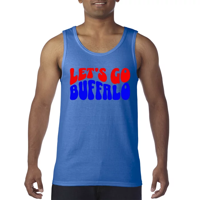 Let's Go Buffalo Football Chant Fun Team Gear Tank Top