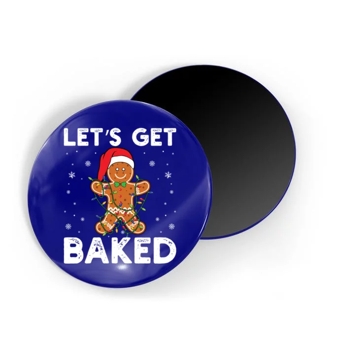 LetS Get Baked Gingerbread Christmas Cookie Baking Crew Gift Magnet