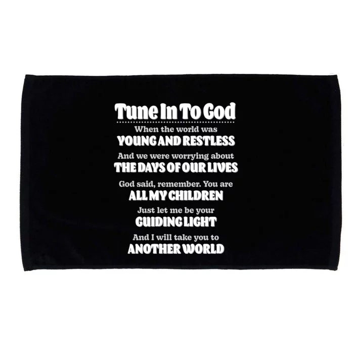 Let God Be Your Guide Classic Tv Soap Operas Front & Back Microfiber Hand Towel