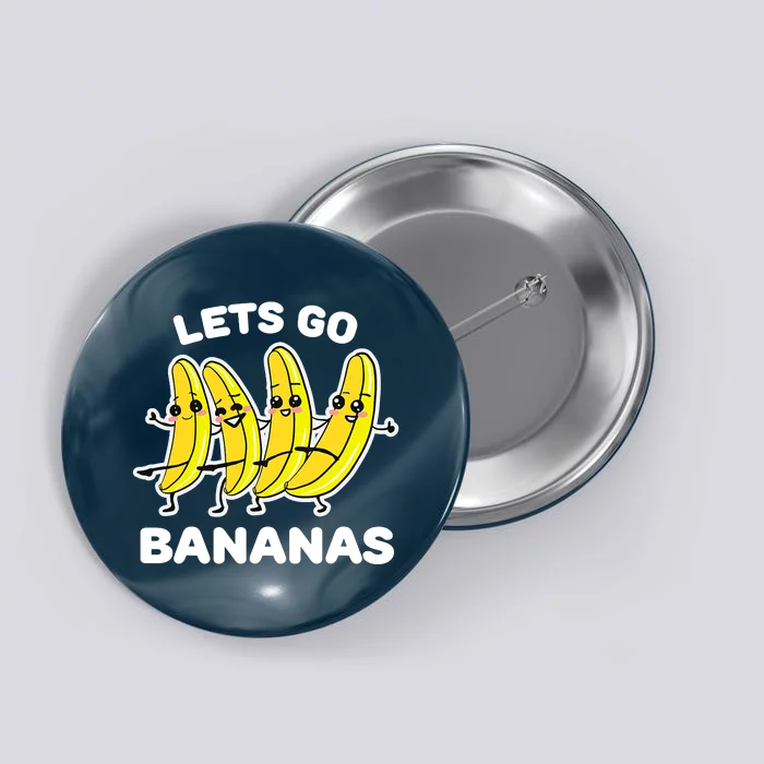 Let's Go Banana Squad Funny Dancing Banana Matching Team Button