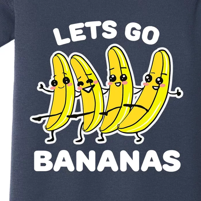 Let's Go Banana Squad Funny Dancing Banana Matching Team Baby Bodysuit