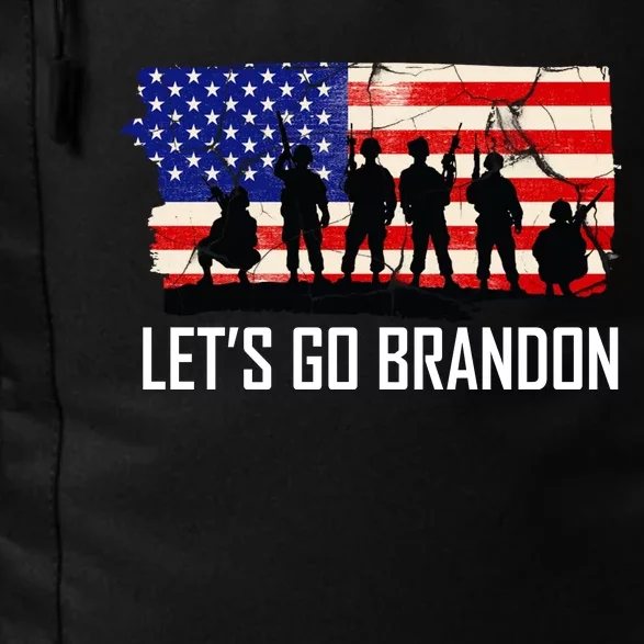 Let's Go Brandon Military Troops American Flag Daily Commute Backpack