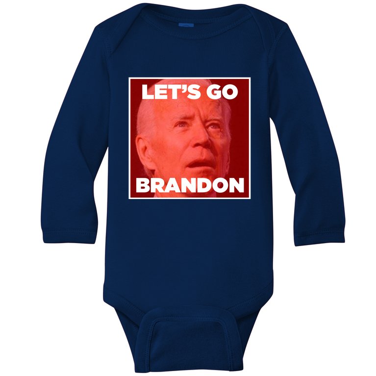 Let's Go Brandon Joe Apparel Baby Long Sleeve Bodysuit