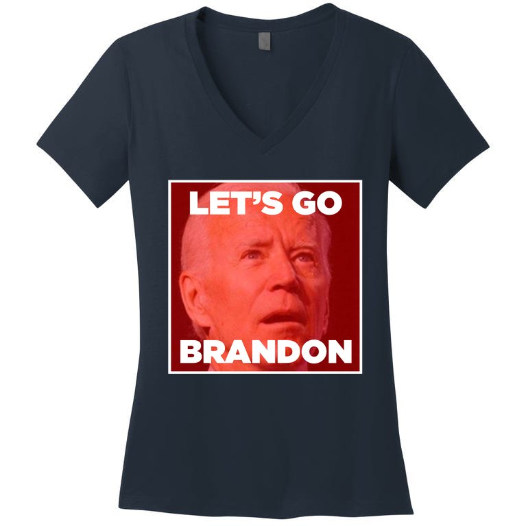 Let's Go Brandon Joe Apparel Women's V-Neck T-Shirt