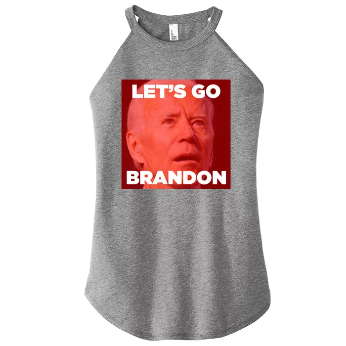 Let's Go Brandon Joe Apparel Women’s Perfect Tri Rocker Tank