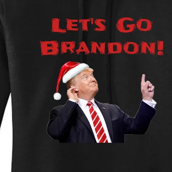 MAGA Republican Let's Go Brandon Anti Biden Christmas Trump Women's Pullover Hoodie