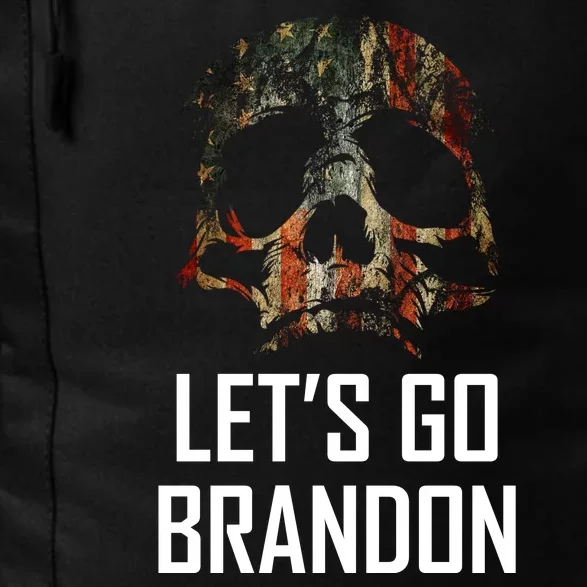 Let's Go Brandon American Grunge Skull Daily Commute Backpack