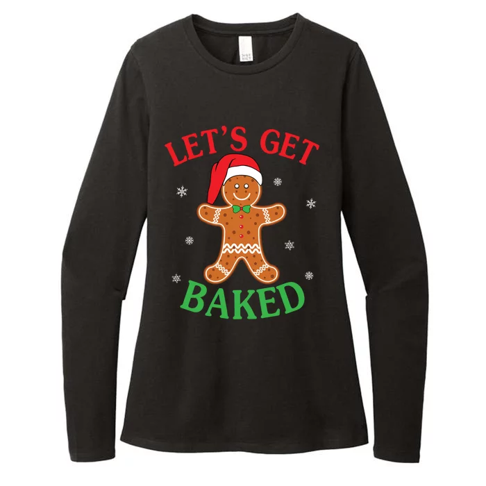 Let's Get Baked Gingerbread Christmas Cookie Baking Team Cool Gift Womens CVC Long Sleeve Shirt