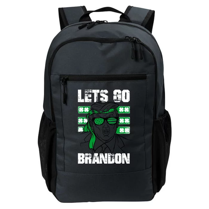 Lets Go Brandon St Patrick's Day Trump Beer America Flag Daily Commute Backpack