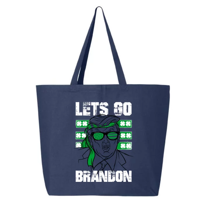 Lets Go Brandon St Patrick's Day Trump Beer America Flag 25L Jumbo Tote