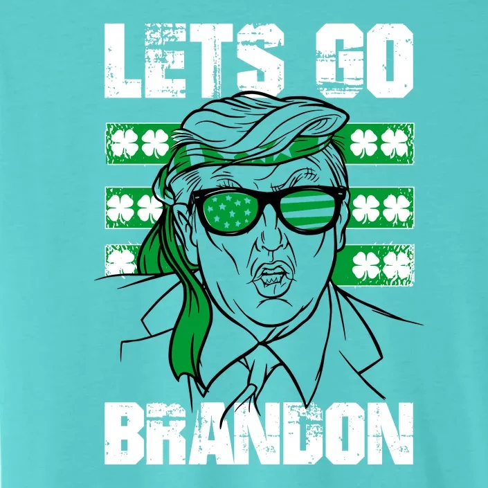 Lets Go Brandon St Patrick's Day Trump Beer America Flag ChromaSoft Performance T-Shirt