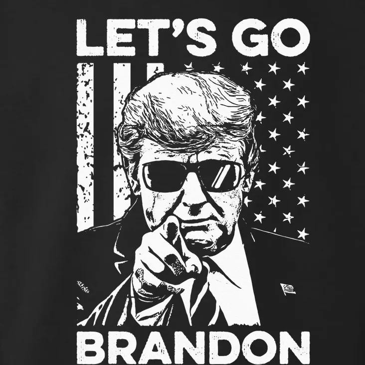 Let’s Go Brandon Conservative USA Flag Funny Donal Trump Toddler Hoodie