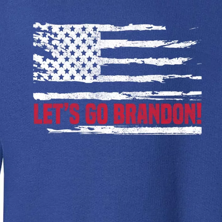 LetS Go Brandon Joe Biden Chant Impeach Biden Usa Flag Meaningful Gift Toddler Sweatshirt