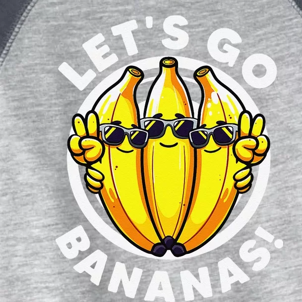 Lets Go Bananas Cute Yellow Banana Lover Fruit Funny Bananas Toddler Fine Jersey T-Shirt