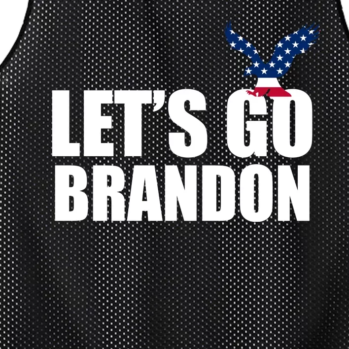 Let's Go Brandon American Bald Eagle Mesh Reversible Basketball Jersey Tank