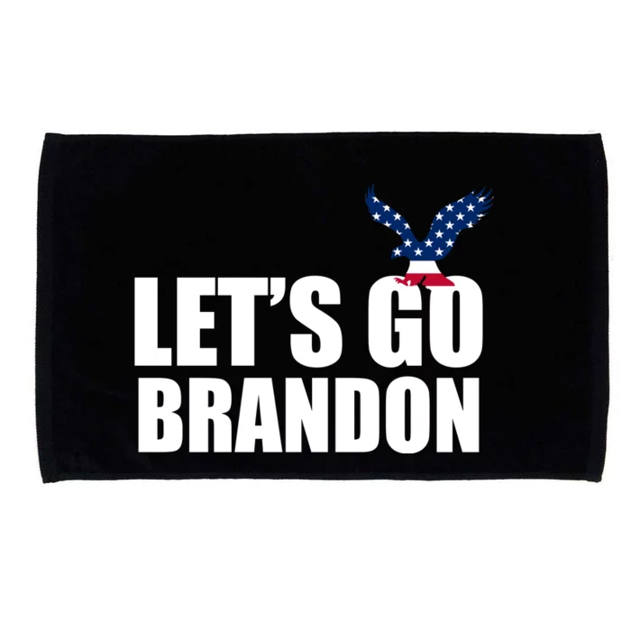 Let's Go Brandon American Bald Eagle Microfiber Hand Towel