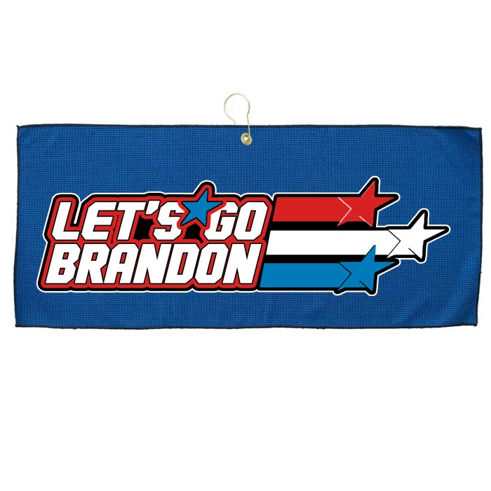 Let's Go Brandon LGB Star Logo Large Microfiber Waffle Golf Towel